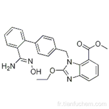 Acide 1H-benzimidazole-7-carboxylique, ester 2-éthoxy-1 - [[2 &#39;- [(hydroxyamino) iminométhyl] [1,1&#39;-biphényl] -4-yl] méthyl] -, CAS 147403-65- 4